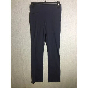 Womens Athleta Yoga Pants Navy Blue Straight Leg Pockets Athleisure Workout